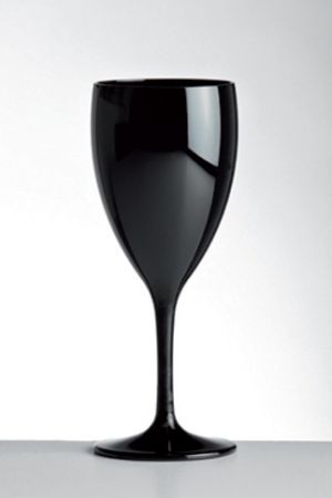 Бокал для вина, Vino, 340 мл, поликарбонат, черный