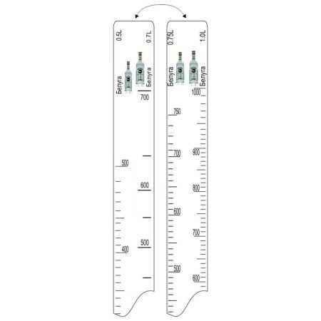 Барная линейка "Водка Белуга" (500мл/700мл/750мл/1мл), P.L. Proff Cuisine