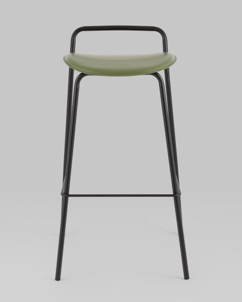 Стул барный Mantis экокожа зеленый