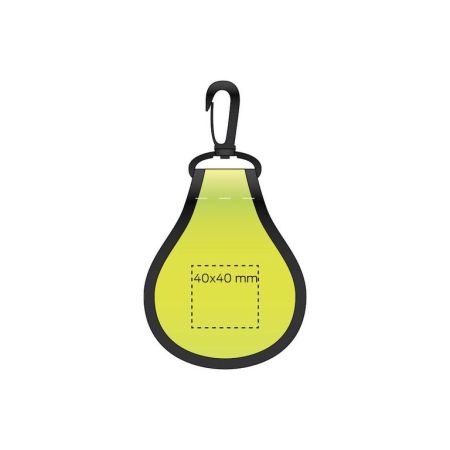 Отражатель пешеходный на карабине, полиэстер