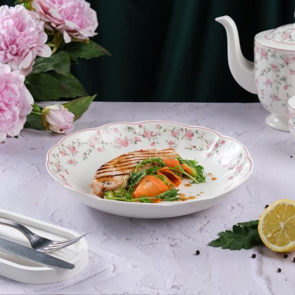 Салатник 1000 мл d 26 см h 4,5 см Retro Ritz-La Vie En Rose Noble [6]