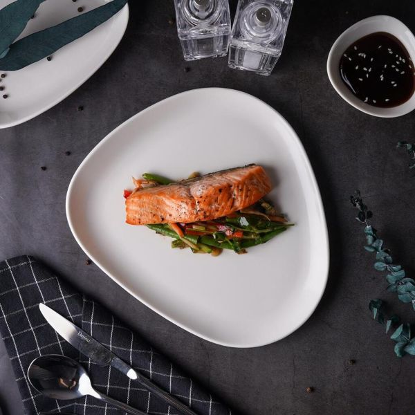 Тарелка 26*22,5 см h2,7 см овальная White Island By Bone Innovation [6]