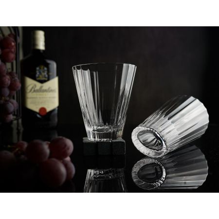 Стакан Хайбол 360 мл "Fire Optical" d 8,4 см h14 см оптические грани дно овал P.L. - BarWare [6]