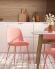 Стул Fog с подушкой пластик пыльно-розовый