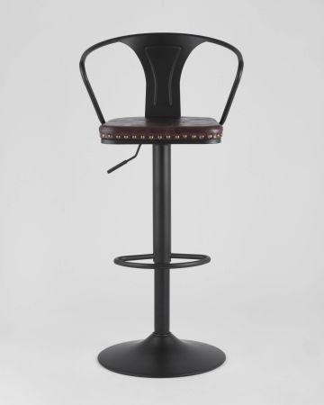 Стул барный TOLIX ARMS SOFT черный матовый