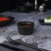 Соусник 110 мл d 7,7 см h4,1 см круглый Smooth Black Raw Stellar P.L. Proff Cuisine [12]