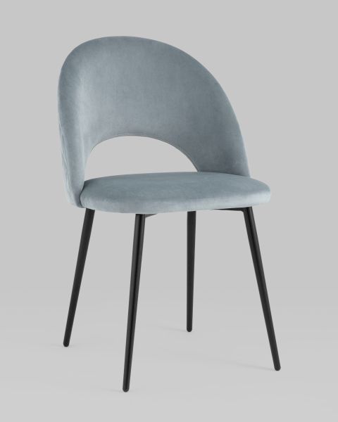 Стул Меган NEW велюр с ромбами серый