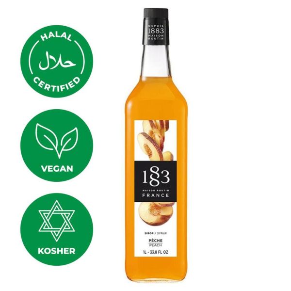 Сироп Персик 1л 1883 Maison Routin