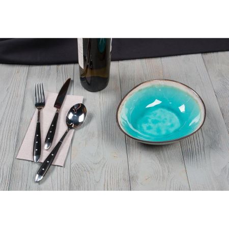 Салатник 600 мл d 20 см h 5,5 см Blue Light Spider Silk Stockholm P.L. [6]