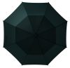 Зонт-трость сопровождения противоштормовой механический чёрный, нейлон