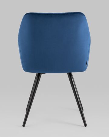 Стул вращающийся Дастин велюр синий