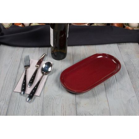 Блюдо овальное 29,5*14*2,6 см Evolution Dark Red P.L. Proff Cuisine [1]