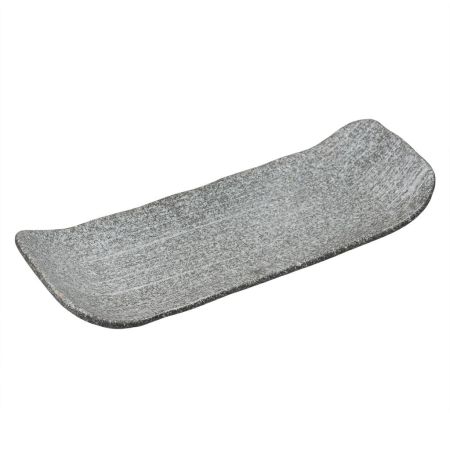 Блюдо прямоугольное 32*12 см h4,2 см с бортами Side Up2 Stone Untouched Taiga P.L. Proff Cuisine [1]