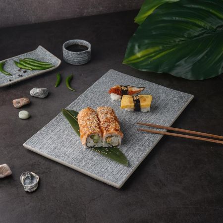 Блюдо прямоугольное 33*21 см h1,3 см Stone Untouched Taiga P.L. Proff Cuisine [1]