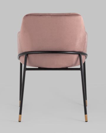 Стул Сандра велюр пыльно-розовый