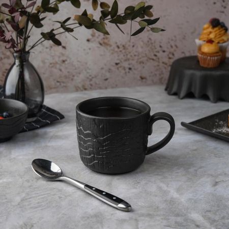 Кружка 370 мл d 9,7 см h8 см Black Raw Wood P.L. Proff Cuisine [6]