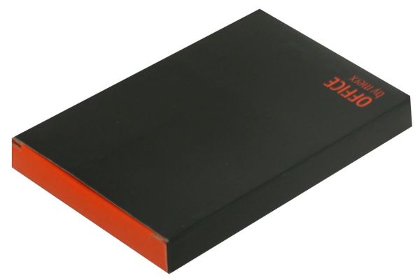 Визитница  черная, нержавеющая сталь и PVC