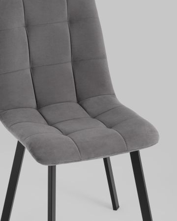 Стул Oliver Square велюр темно-серый
