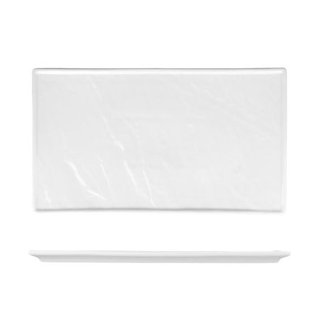 Блюдо прямоугольное 35*20 см h1,9 см Relief белое фарфор P.L. Proff Cuisine [3]