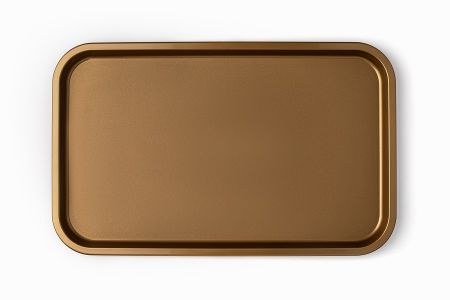 Поднос 52,5*32,5 см. золотой поверхность шагрень (508) MGprof /1/10/