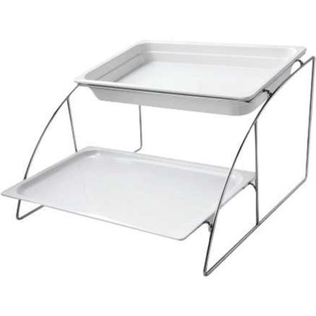 Подставка фуршетная горка 2 яруса для гастроемкостей GN1/1 (565*525*325 мм) P.L