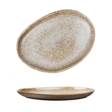 Блюдо овальное 33*24,5 см h3,2 см Brown Spider Silk P.L. Proff Cuisine [1]