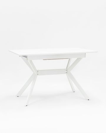 Стол обеденный Орландо раскладной 120-160*80 белый