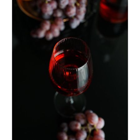 Бокал для вина 380 мл "Zie Optical" d 5,5 см h24 см оптические грани P.L. - BarWare [6]