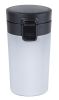 Термокружка  0.3 л белая с защелкой и присоской  нержавеющая сталь / пластик