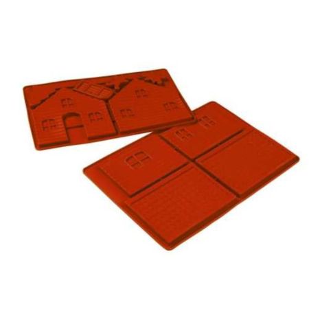 Форма кондитерская "Домик" 6 ячеек 33,5*21 см силикон P.L.