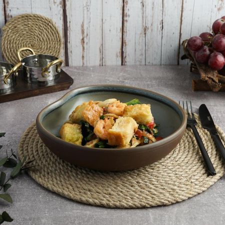 Салатник 580 мл 21,2*19,5 см h4,8 cм Village Purple New Brown Taiga P.L. [4]