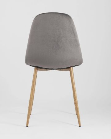 Стул Валенсия велюр серый