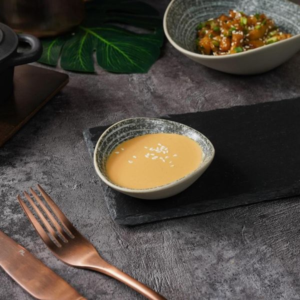 Соусник 35 мл 9,3*8,2 см h3 см глазурь Wave Up Glossy Stone Untouched Taiga P.L. [1]