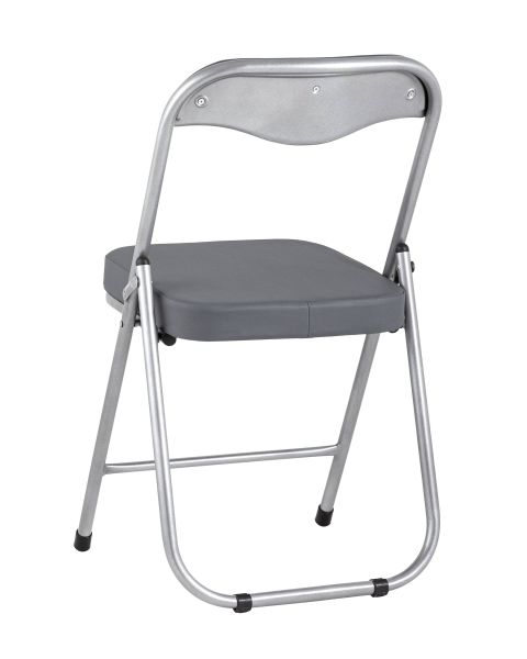Стул складной ДЖОН металлик, серый