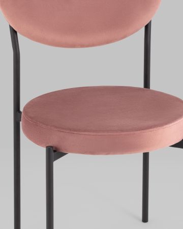 Стул Барбара NEW велюр пыльно-розовый