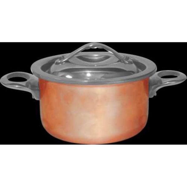 Кастрюля для подачи 9,5 см h4 см 400 мл круглая с крышкой Copper нерж. цвет медь P.L. Proff Cuisine