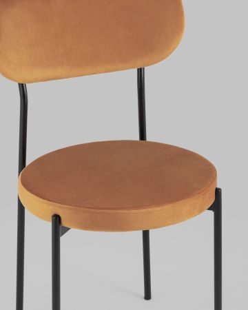 Стул Барбара велюр терракотовый