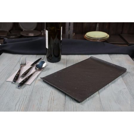 Блюдо прямоугольное 33,5*20,5 см h1,5 см с бортами Side Up2 Black Raw Stellar P.L. Proff Cuisine [1]