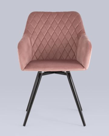 Стул вращающийся Дастин велюр пыльно-розовый