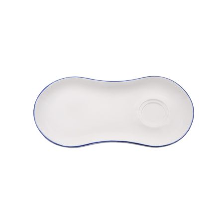 Блюдце 250*120 мм. для завтрака Ретро синий край (чашка 70299,69205), форма Гурмэ Bonna /1/12/1248/ ВДОХНОВЕНИЕ