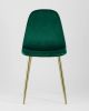 Стул Валенсия велюр зеленый золотые ножки