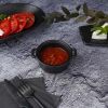 Соусник 125 мл 10,7*8,5 см h4 см Smooth Black Raw Stellar P.L. Proff Cuisine [6]