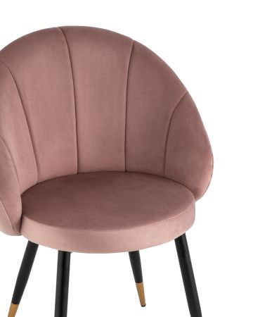 Стул Наоми велюр розовый