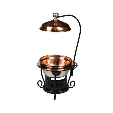 Чафиндиш (мармит) 1,75 л на подставке Copper с медным покрытием  нерж. P.L. Proff Cuisine