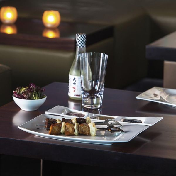 Тарелка RAK Porcelain Mazza прямоугольная, 3 секции, 32*9,5 см