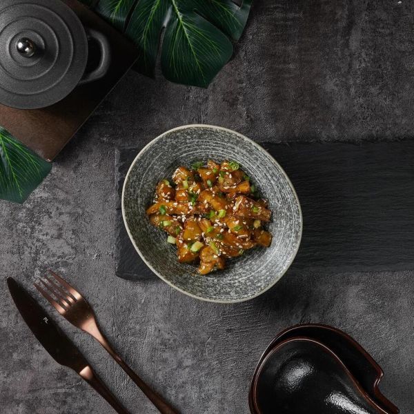 Салатник 250 мл 16,2*13,8 см h5,2 см глазурь Wave Up Glossy Stone Untouched Taiga P.L. [1]