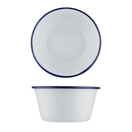 Салатник 800 мл d 15,4 см h7 см Blue Rim эмалированая сталь SUNNEX [1]