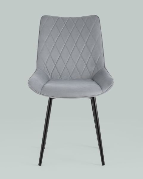 Стул Дарвин велюр серый