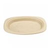 Тарелка овальная Bionic 23,3*16,5*2 см, натуральный цвет, 50 шт, сахарный тростник, Garc