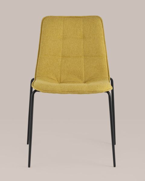 Стул Мелани рогожка желтый